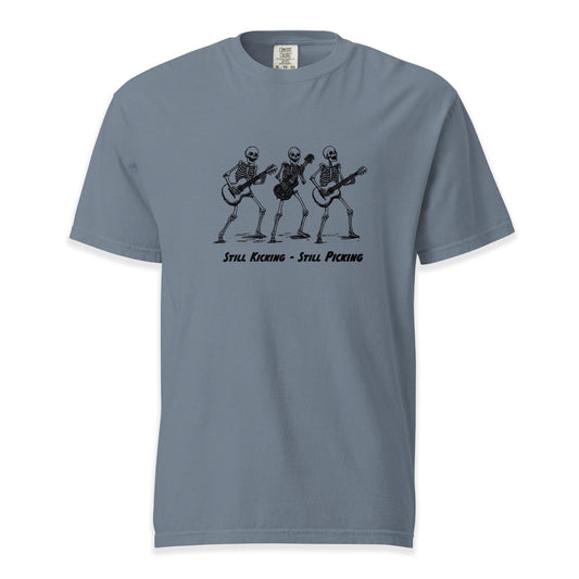 Still Kicking – Still Picking Skeleton Jam | Comfort Colors Premium Music T-Shirt