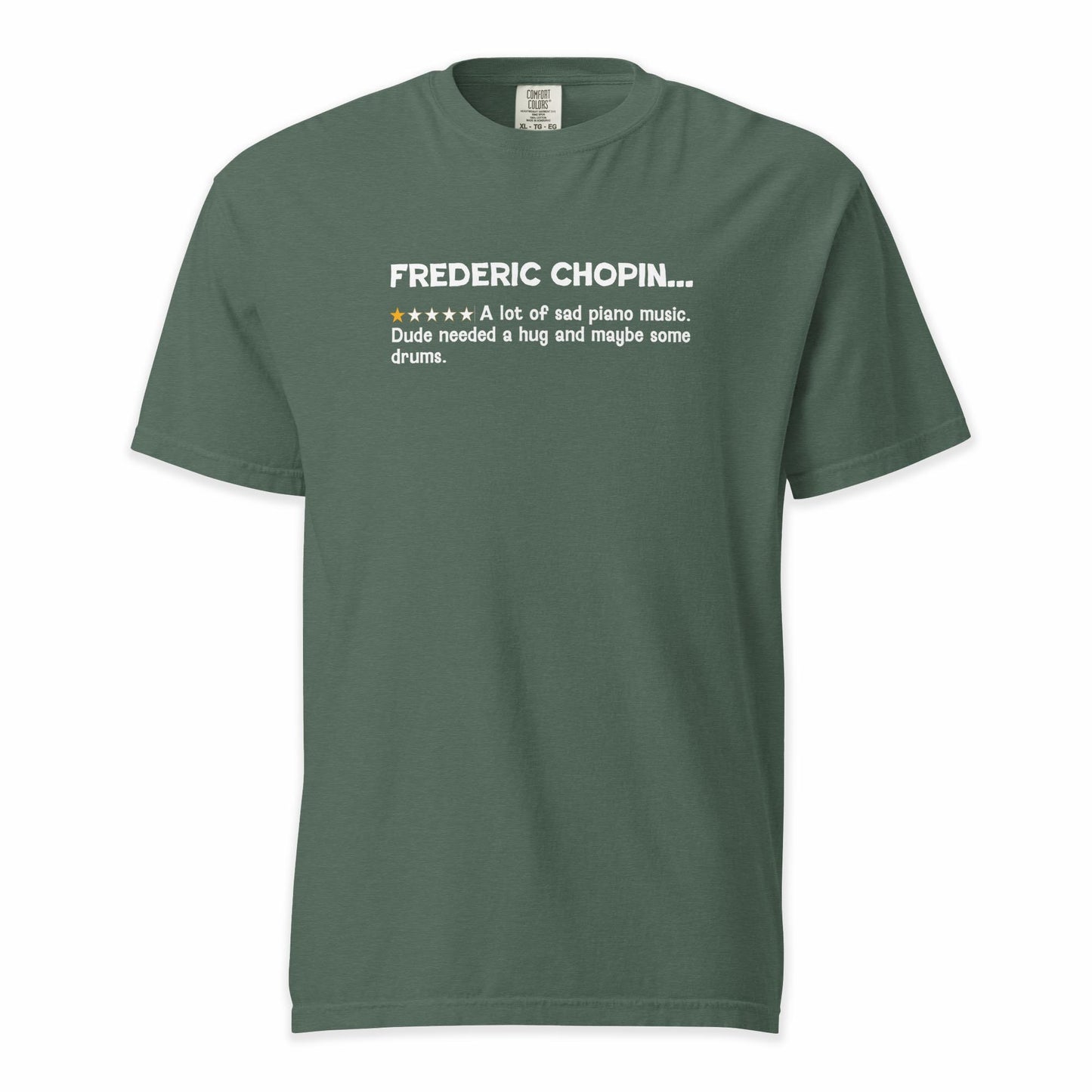 Frederic Chopin – A Playful Classical Review | Comfort Colors Premium Music T-Shirt