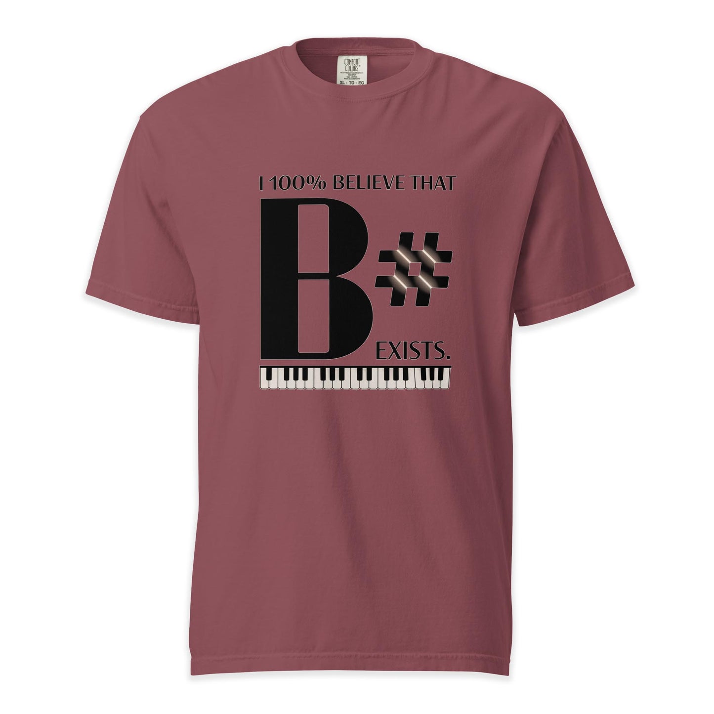 B# Exists | Comfort Colors Premium Music T-Shirt
