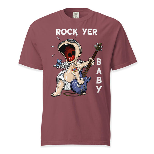 Rock Yer Baby T-Shirt Comfort Colors Premium Music T-Shirt