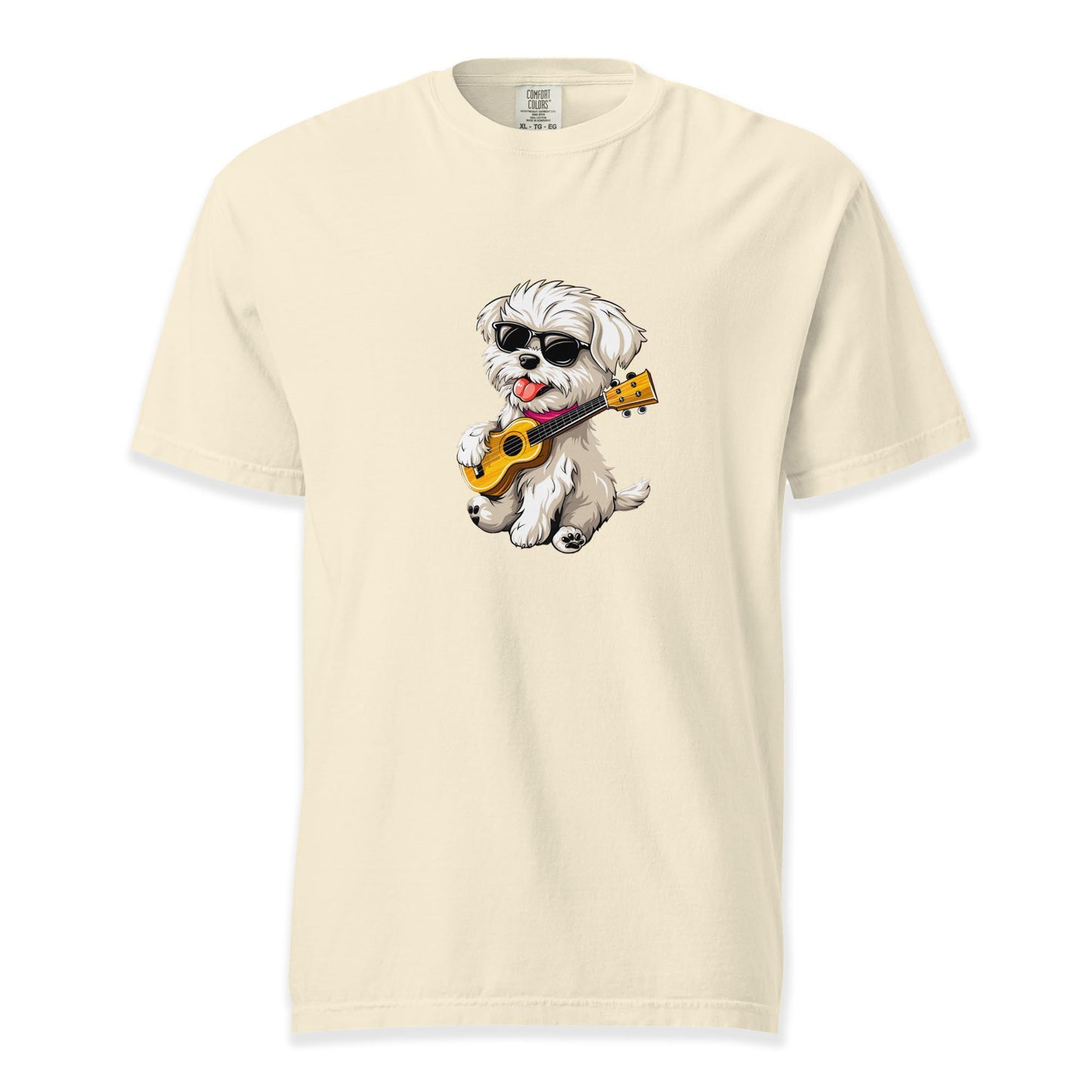 Strum Pooch – Ukulele Dog Tee | Comfort Colors Premium Music T-Shirt