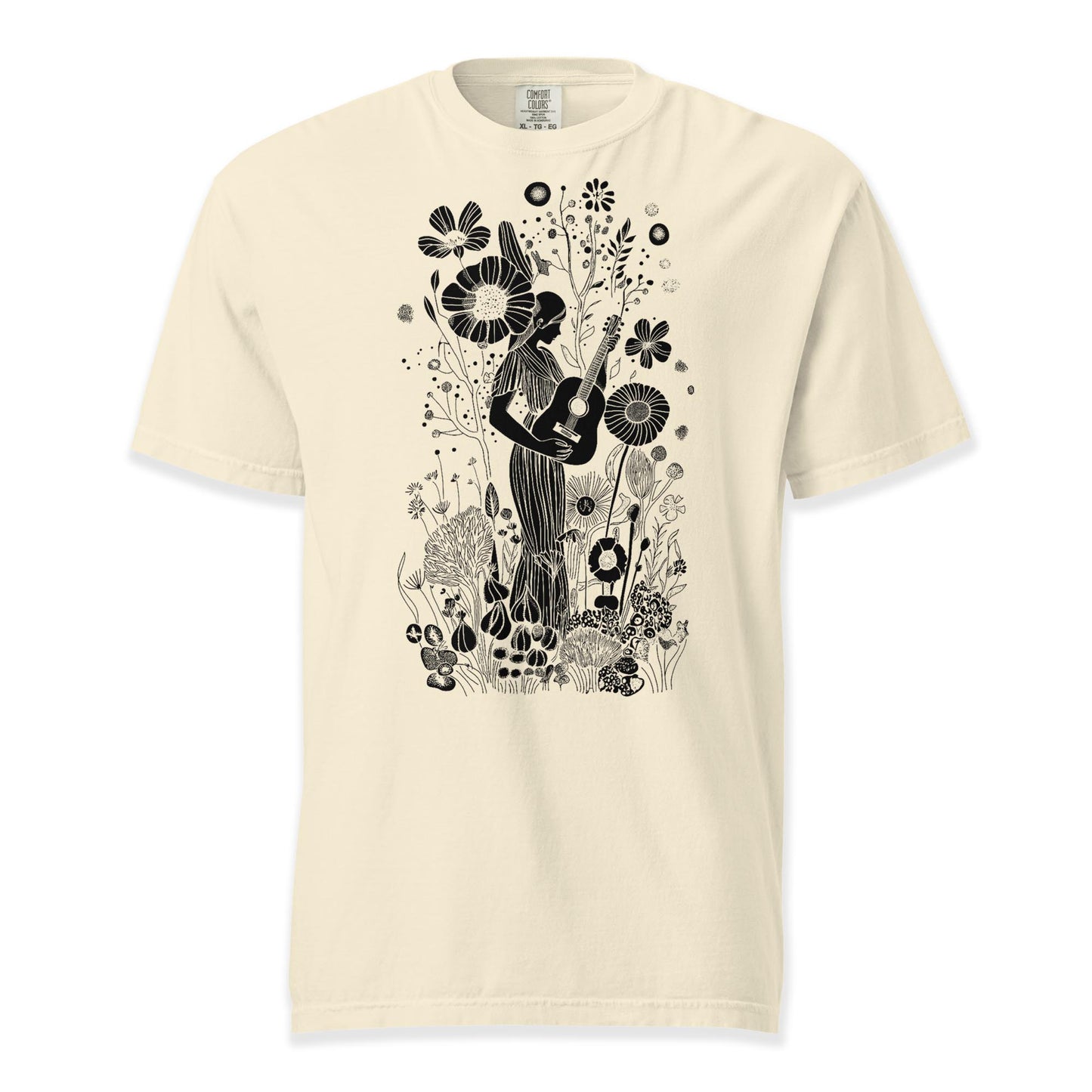 Guitarist in Bloom T-Shirt | Comfort Colors Premium Music T-Shirt