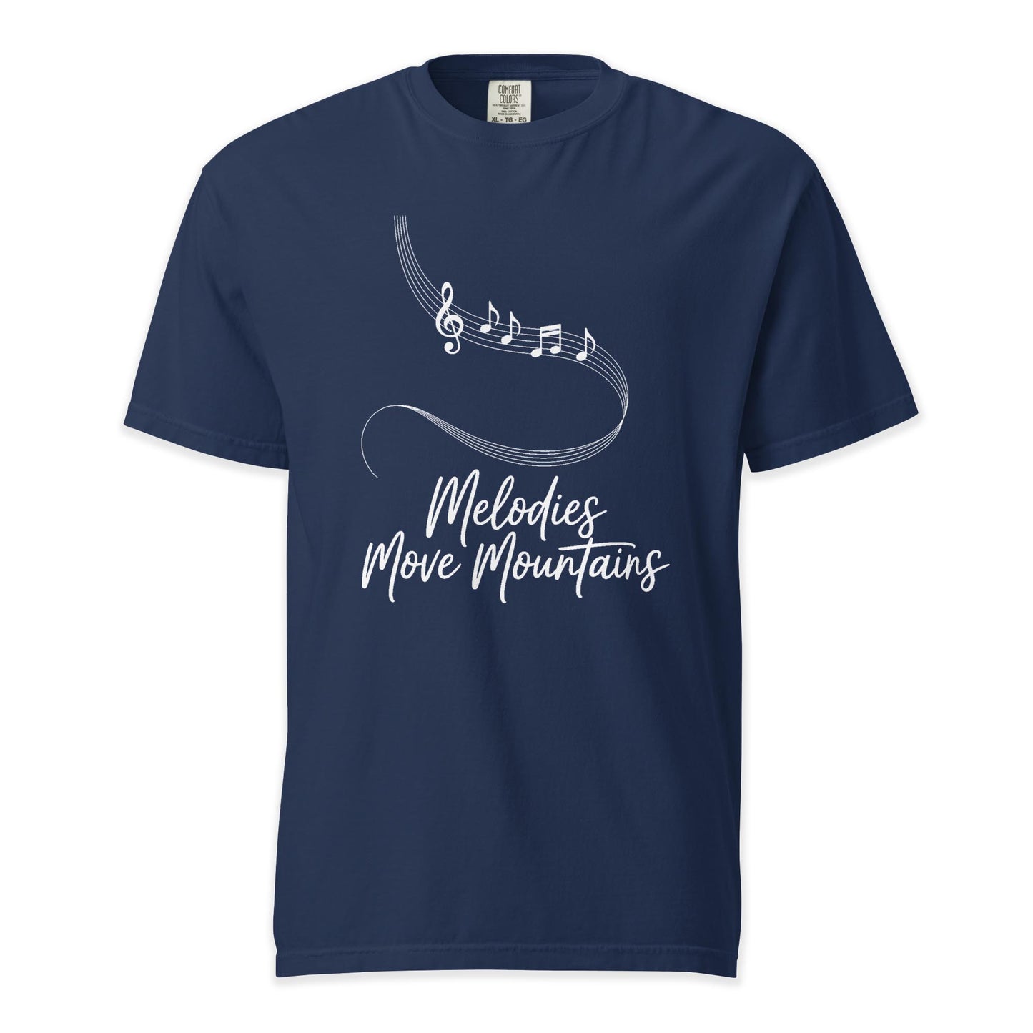 Melodies Move Mountains | Comfort Colors Premium Music T-Shirt