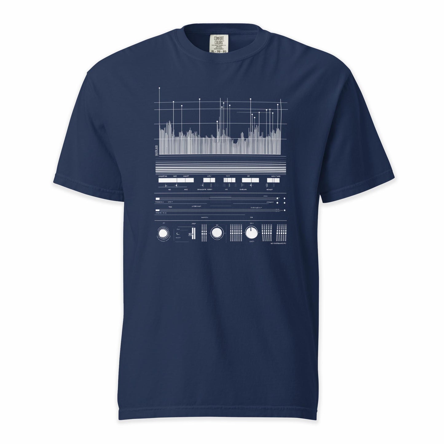 Data Waveform | Comfort Colors Premium Music T-Shirt