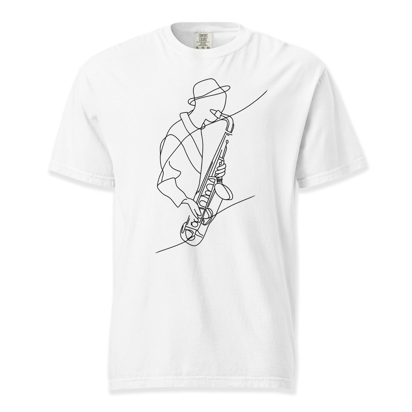 Sax in Motion T-Shirt | Comfort Colors Premium Music T-Shirt
