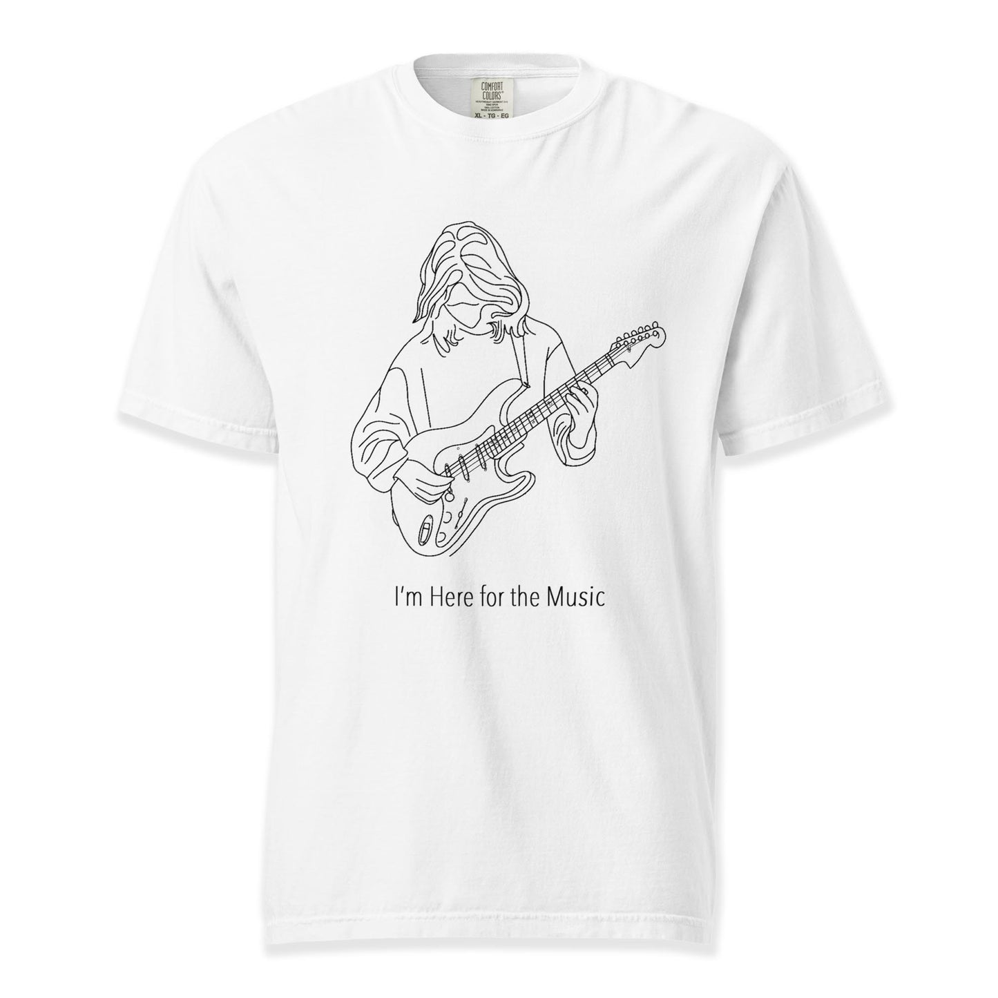 I’m Here for the Music T-Shirt | Comfort Colors Premium Music T-Shirt