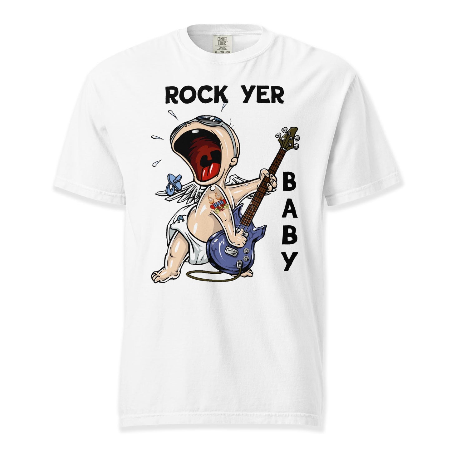 Rock Yer Baby T-Shirt Comfort Colors Premium Music T-Shirt