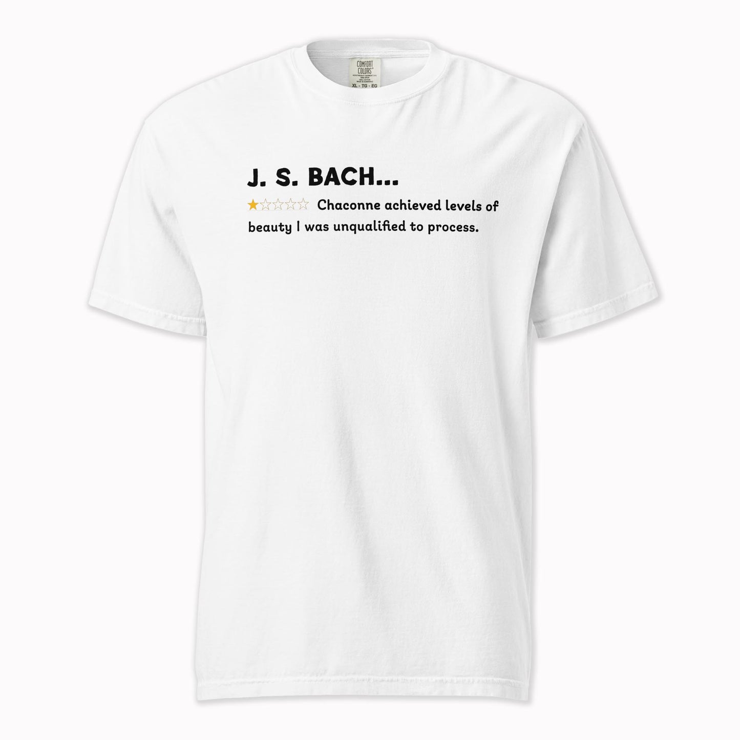 J.S. Bach – A Playful Classical Review | Comfort Colors Premium Music T-Shirt