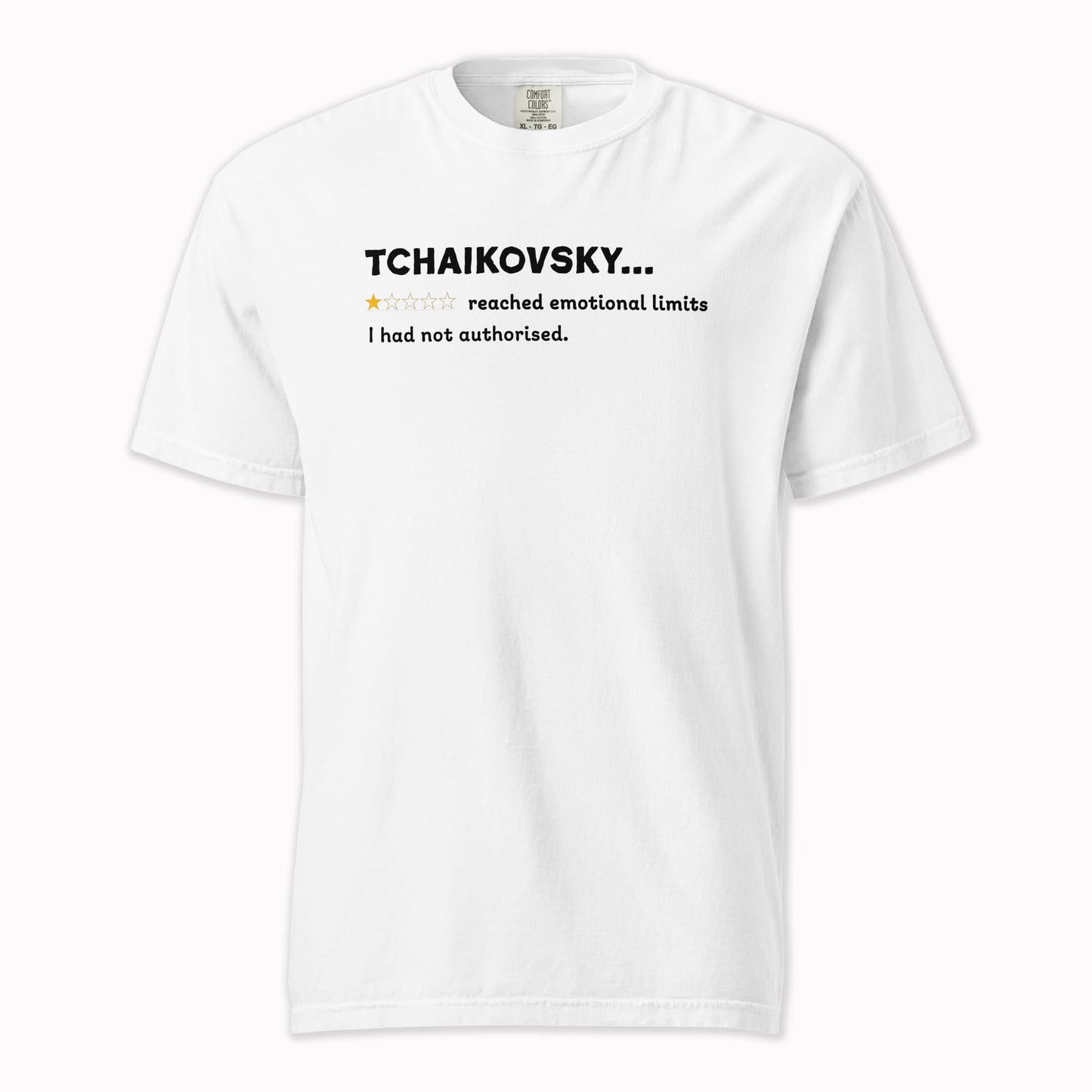 Tchaikovsky – A Playful Classical Review | Comfort Colors Premium Music T-Shirt