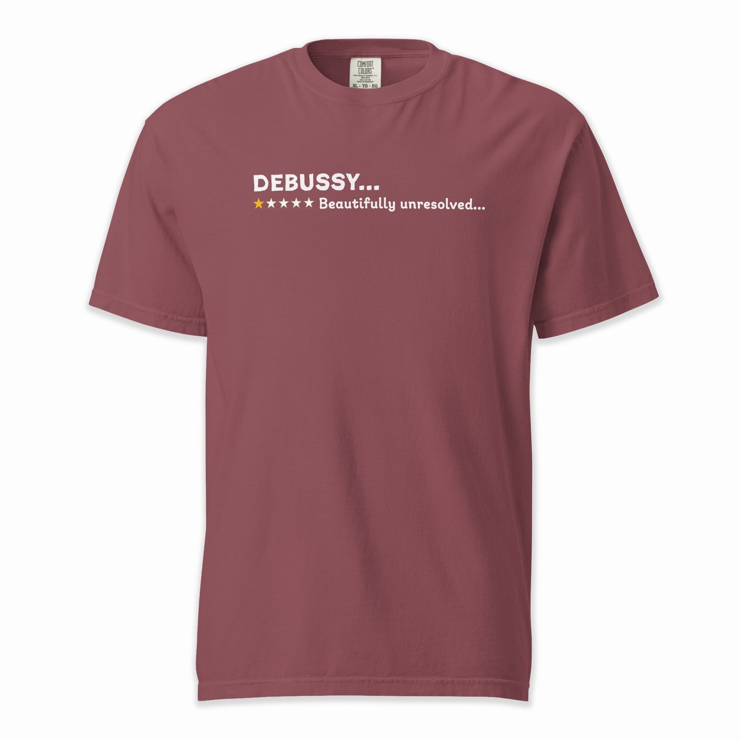 Claude Debussy – A Playful Classical Review | Comfort Colors Premium Music T-Shirt