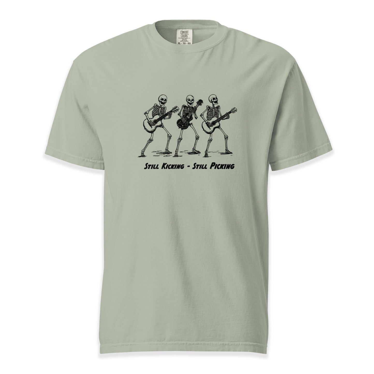 Still Kicking – Still Picking Skeleton Jam | Comfort Colors Premium Music T-Shirt