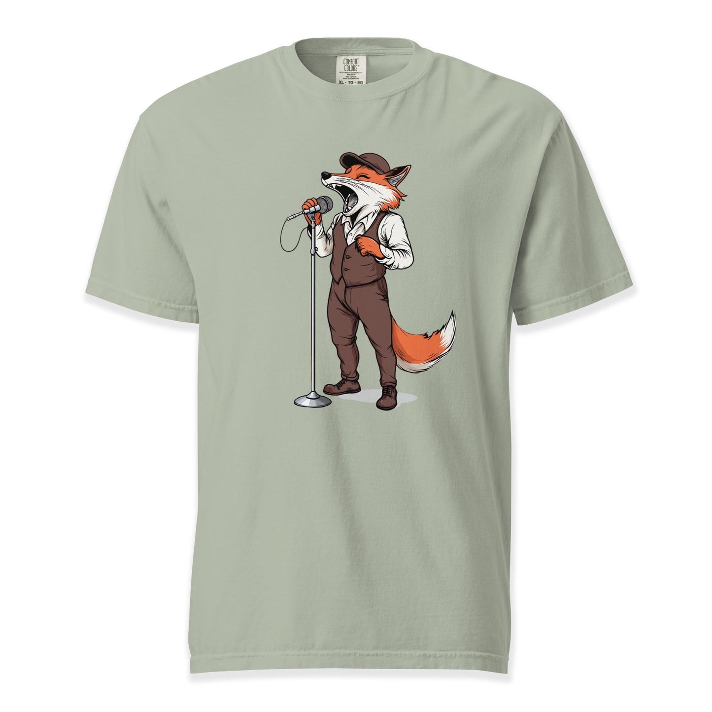 Fox Crooner | Comfort Colors Premium Music T-Shirt