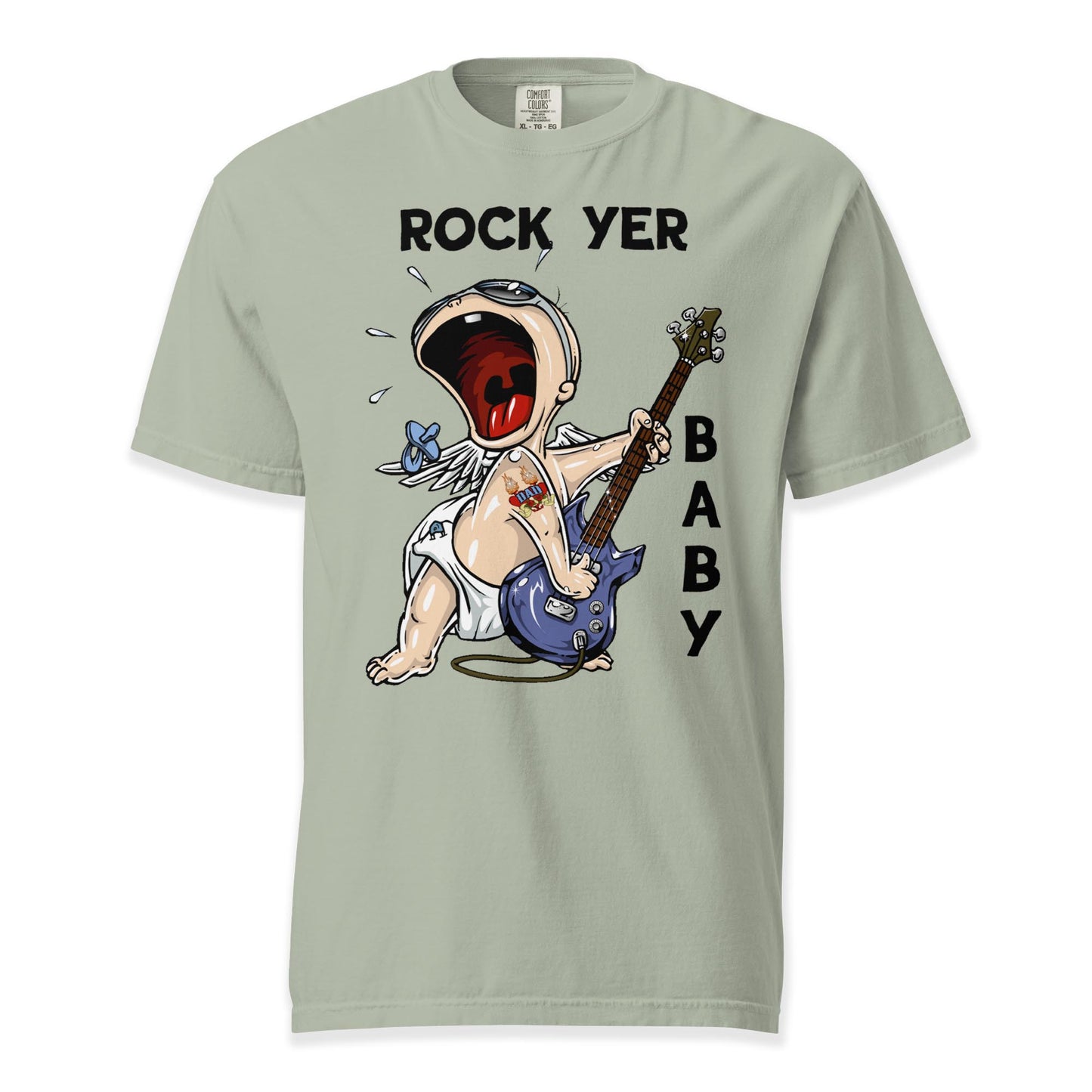 Rock Yer Baby T-Shirt  Comfort Colors Premium Music T-Shirt
