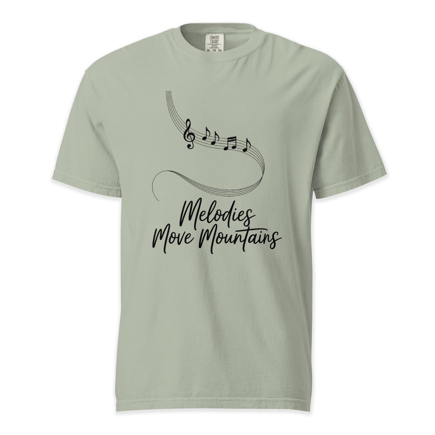 Melodies Move Mountains | Comfort Colors Premium Music T-Shirt
