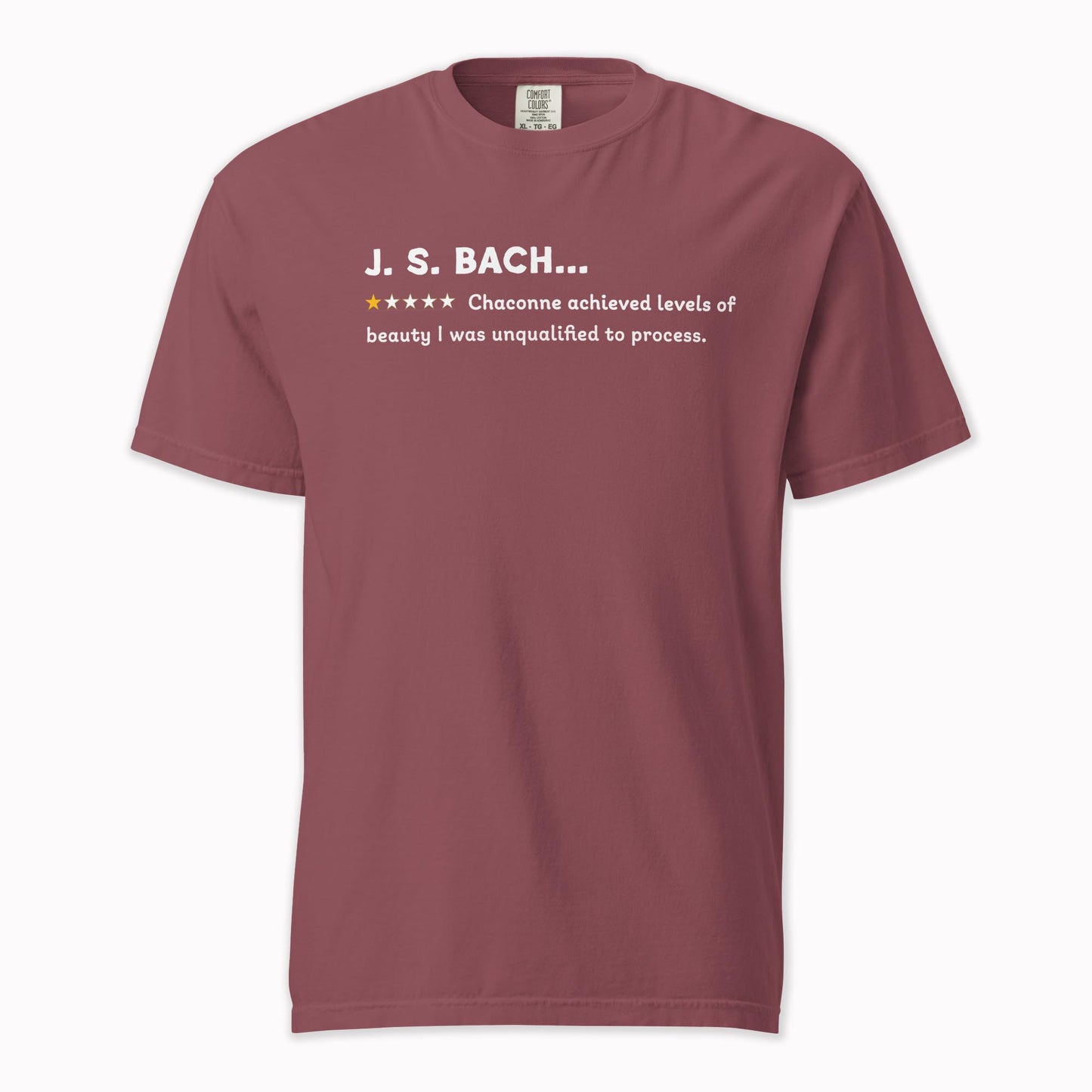 J.S. Bach – A Playful Classical Review | Comfort Colors Premium Music T-Shirt