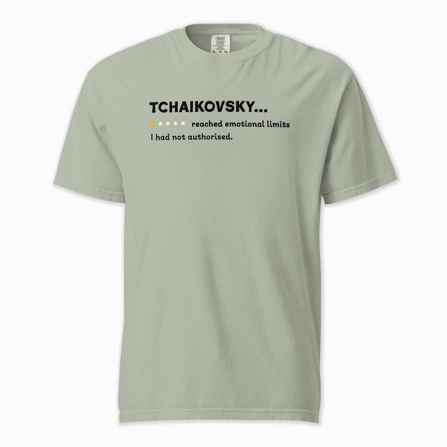 Tchaikovsky – A Playful Classical Review | Comfort Colors Premium Music T-Shirt