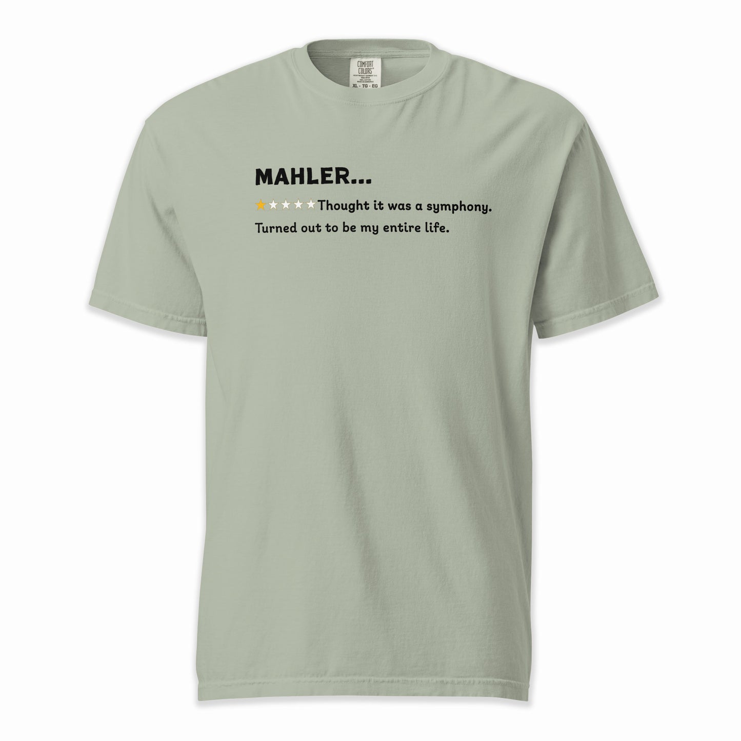 Gustav Mahler – A Playful Classical Review | Comfort Colors Premium Music T-Shirt