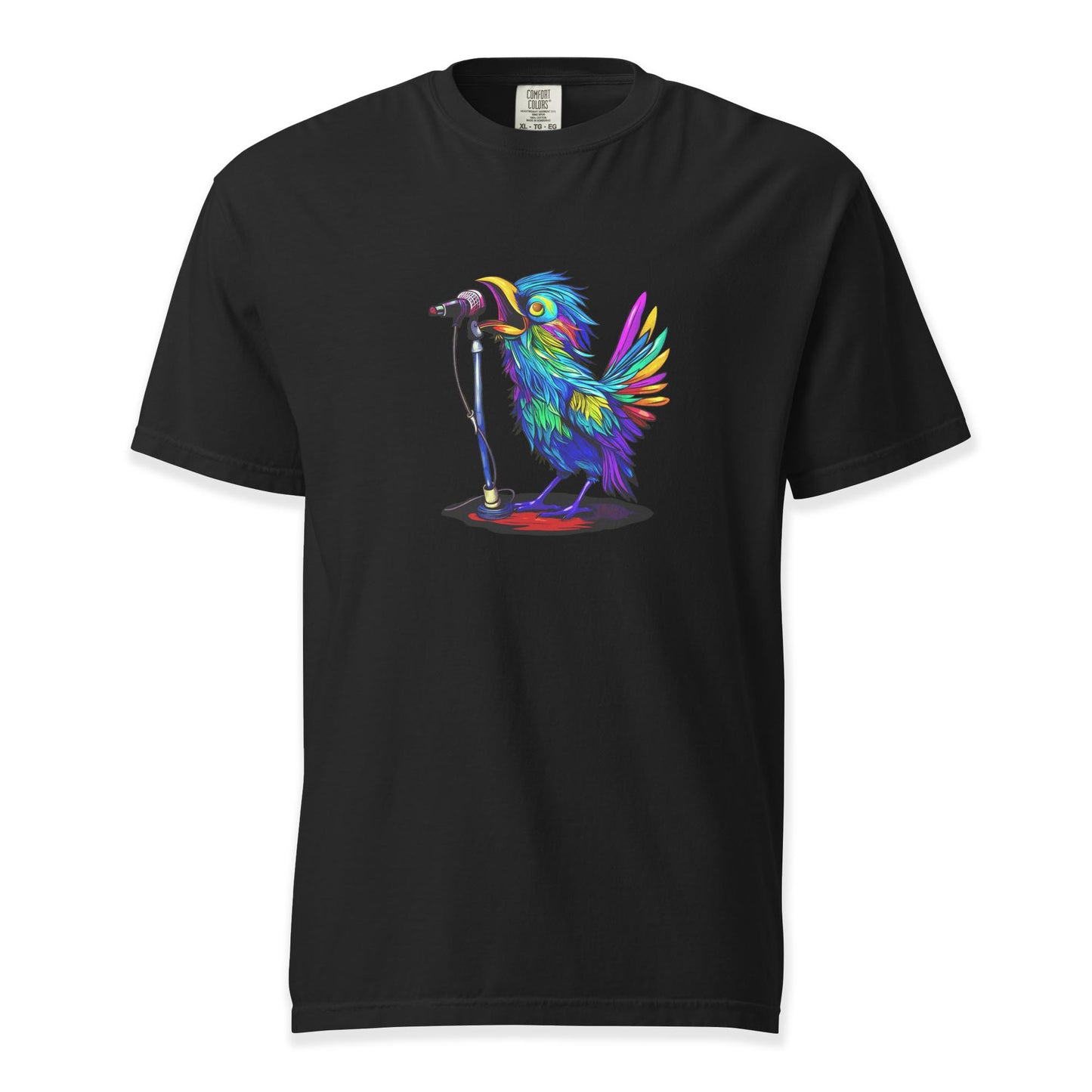 Rainbow Songbird | Comfort Colors Premium Music T-Shirt