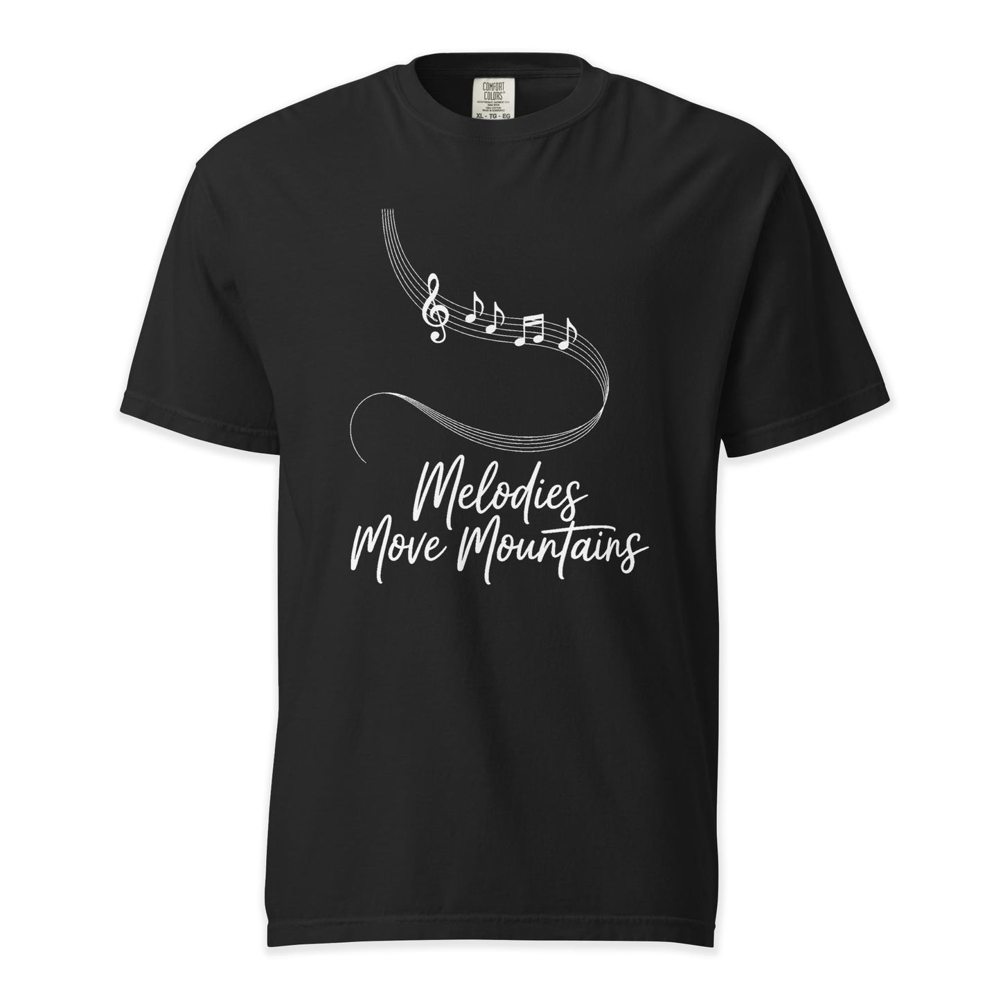 Melodies Move Mountains | Comfort Colors Premium Music T-Shirt
