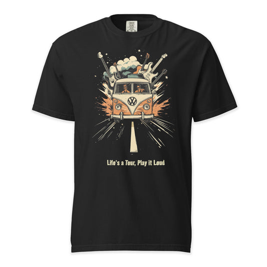 Life’s a Tour, Play it Loud T-Shirt | Comfort Colors Premium Music T-Shirt