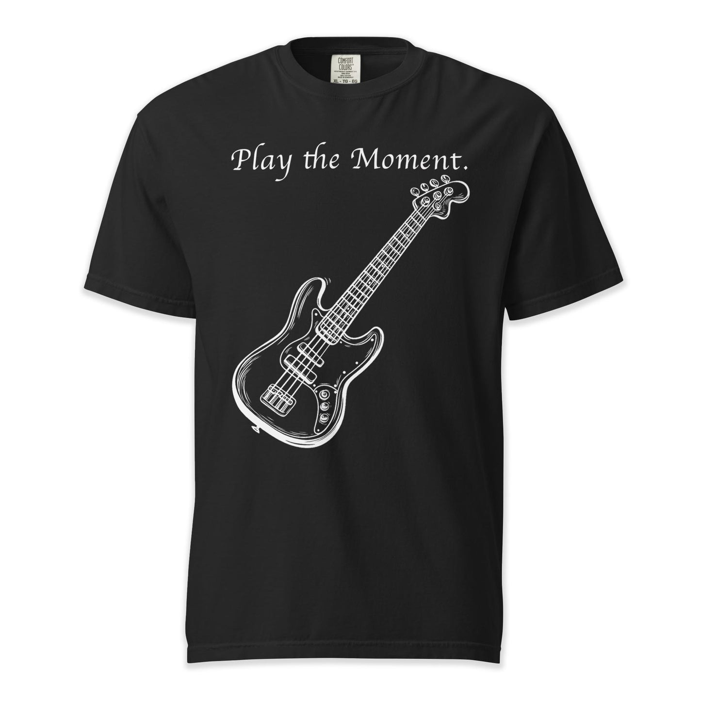 Play the Moment – Bass Guitar | Comfort Colors Premium Music T-Shirt