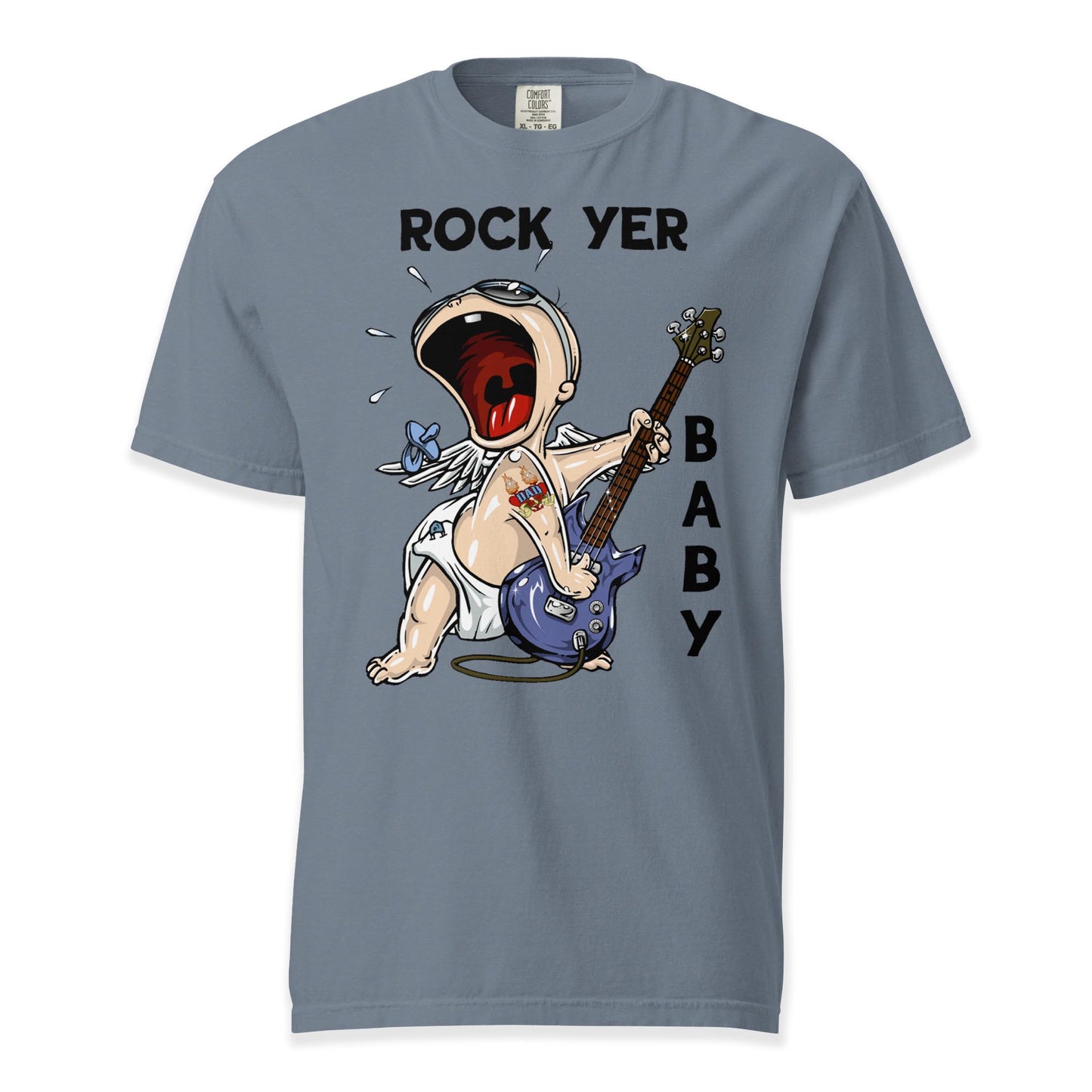 Rock Yer Baby T-Shirt  Comfort Colors Premium Music T-Shirt