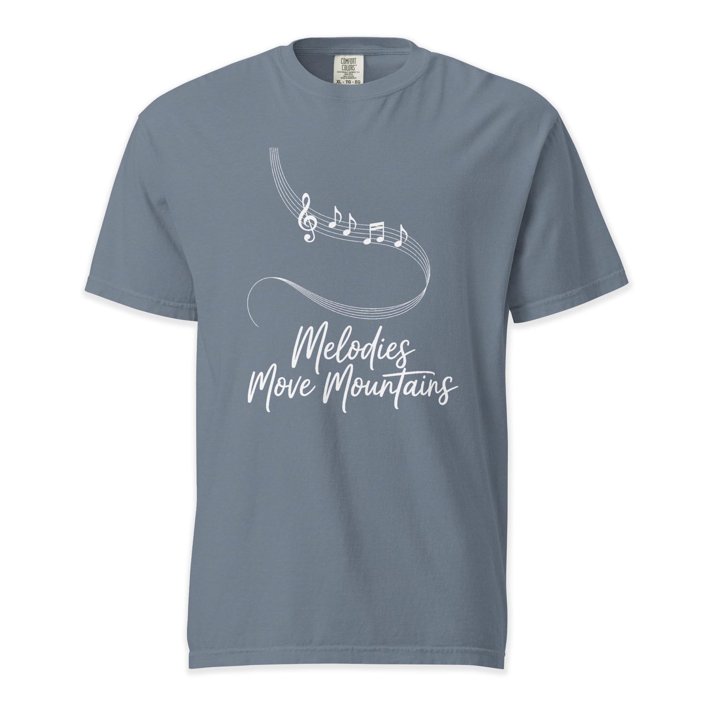 Melodies Move Mountains | Comfort Colors Premium Music T-Shirt