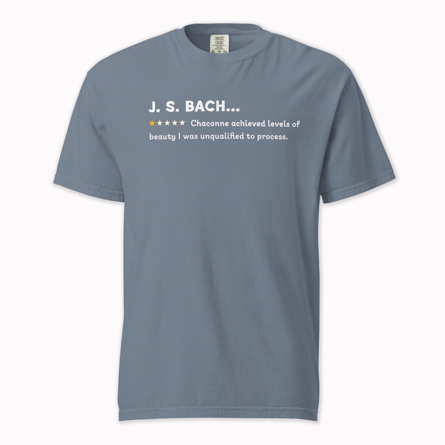 J.S. Bach – A Playful Classical Review | Comfort Colors Premium Music T-Shirt