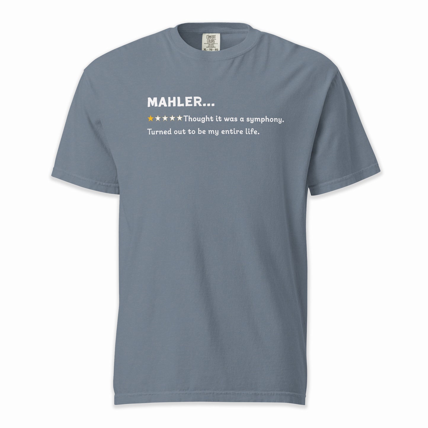 Gustav Mahler – A Playful Classical Review | Comfort Colors Premium Music T-Shirt