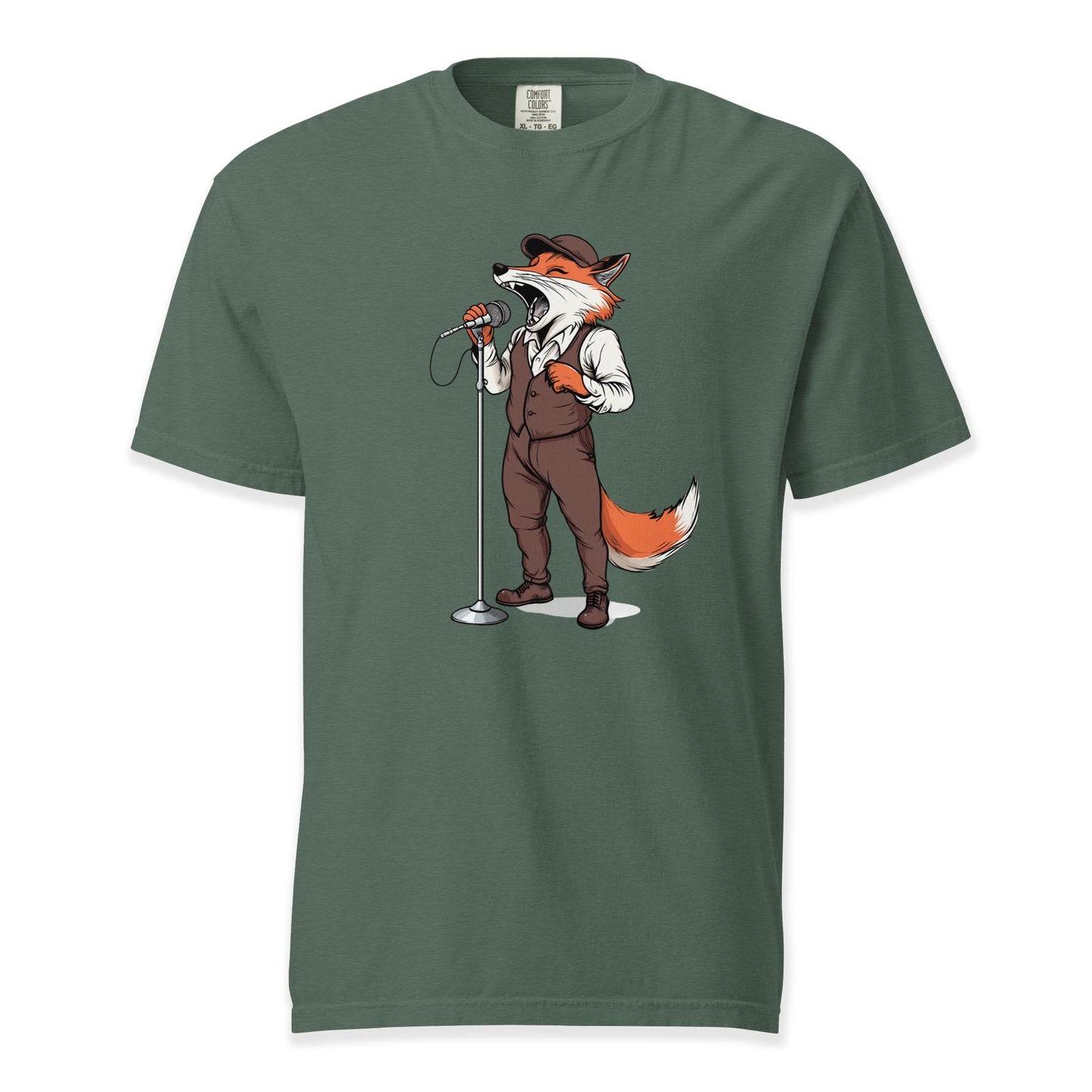 Fox Crooner | Comfort Colors Premium Music T-Shirt