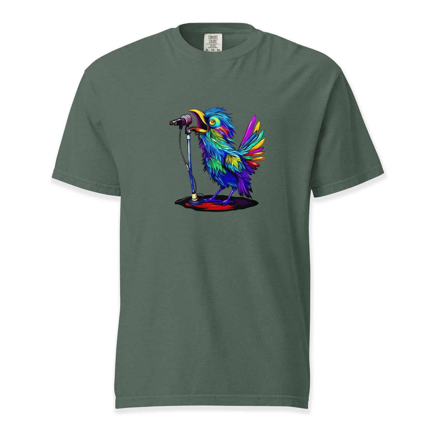 Rainbow Songbird | Comfort Colors Premium Music T-Shirt