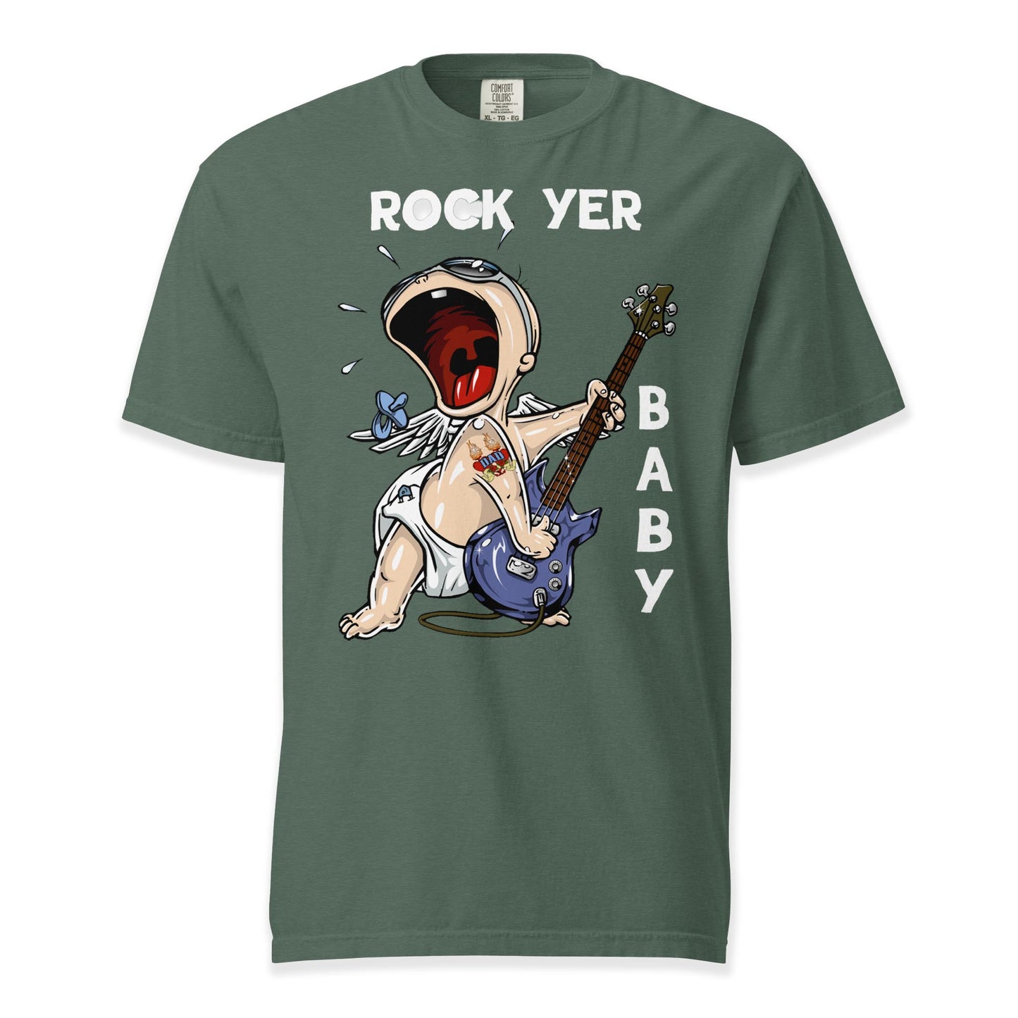 Rock Yer Baby T-Shirt  Comfort Colors Premium Music T-Shirt