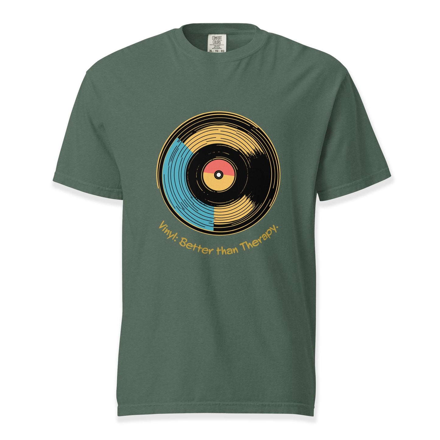 Vinyl: Better than Therapy T-Shirt | Comfort Colors Premium Music T-Shirt