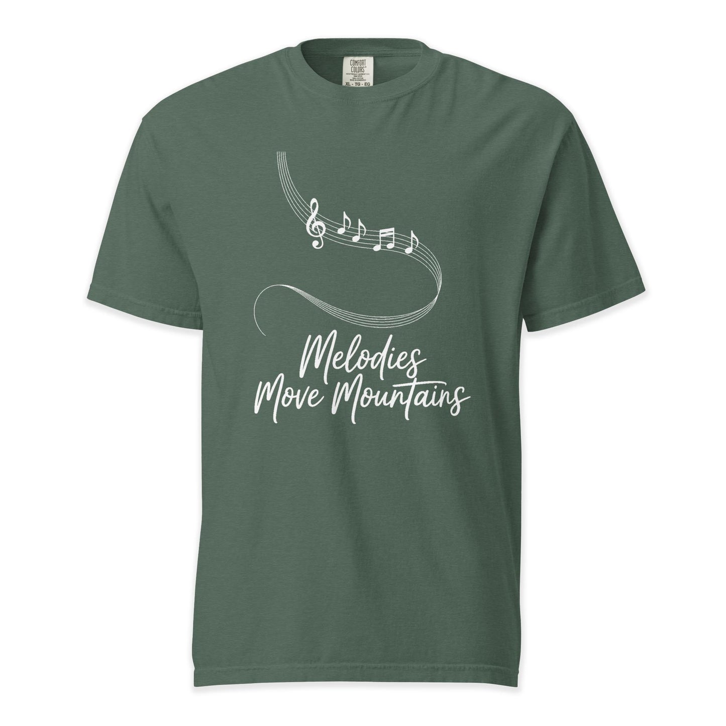 Melodies Move Mountains | Comfort Colors Premium Music T-Shirt