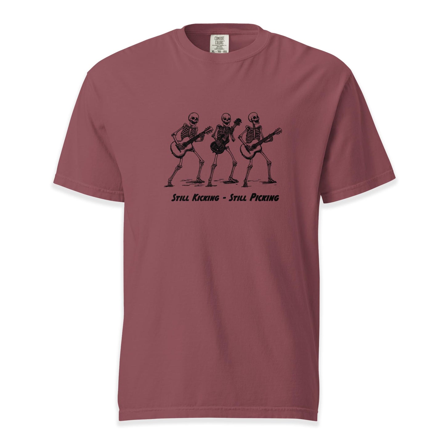 Still Kicking – Still Picking Skeleton Jam | Comfort Colors Premium Music T-Shirt