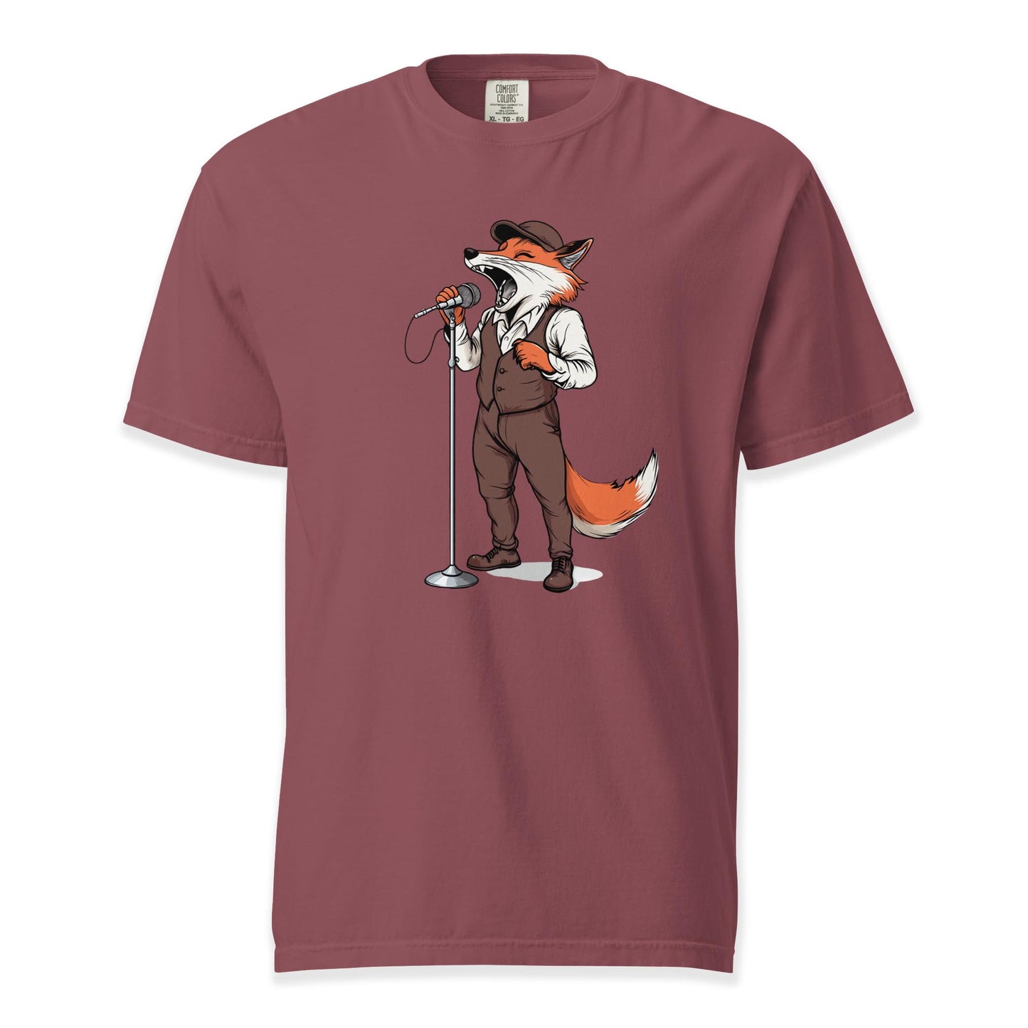 Fox Crooner | Comfort Colors Premium Music T-Shirt