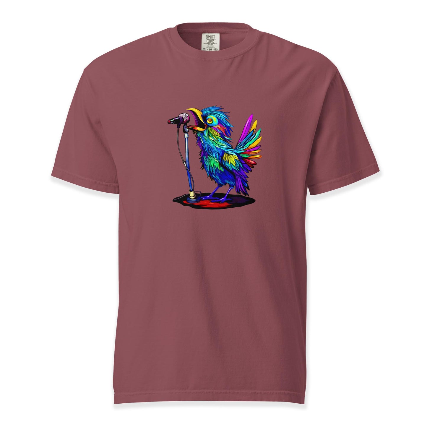 Rainbow Songbird | Comfort Colors Premium Music T-Shirt