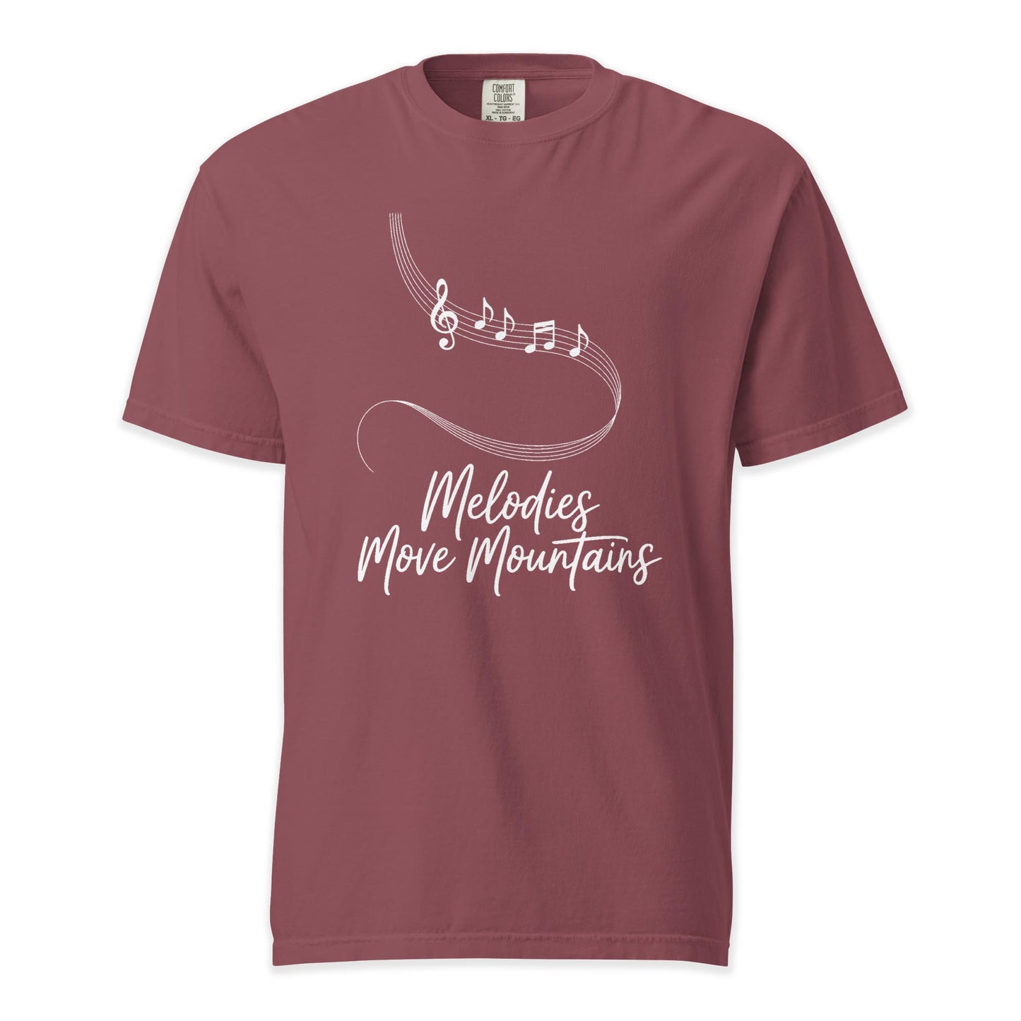 Melodies Move Mountains | Comfort Colors Premium Music T-Shirt