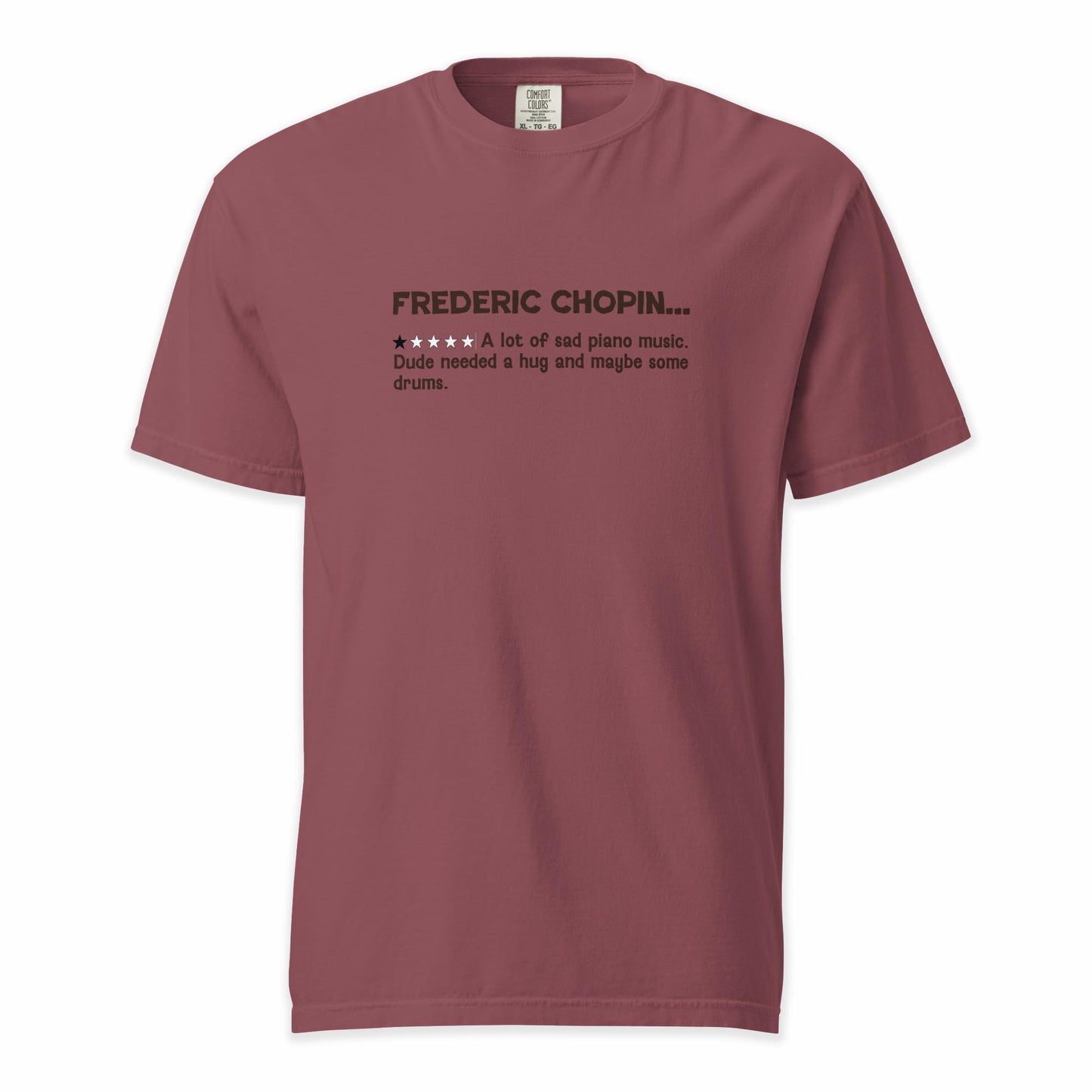 Frederic Chopin – A Playful Classical Review | Comfort Colors Premium Music T-Shirt