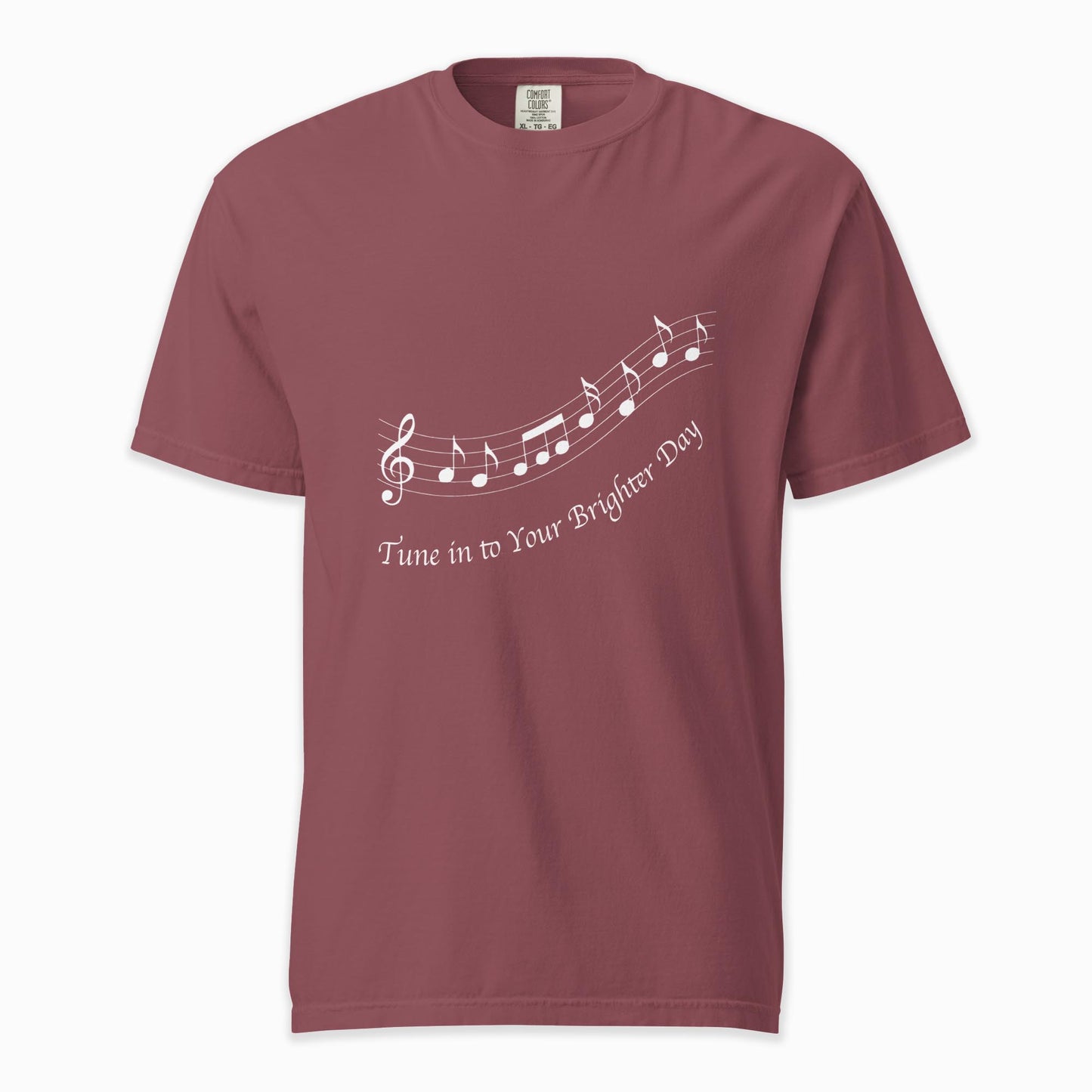 Tune In to Your Brighter Day | Comfort Colors Premium Music T-Shirt