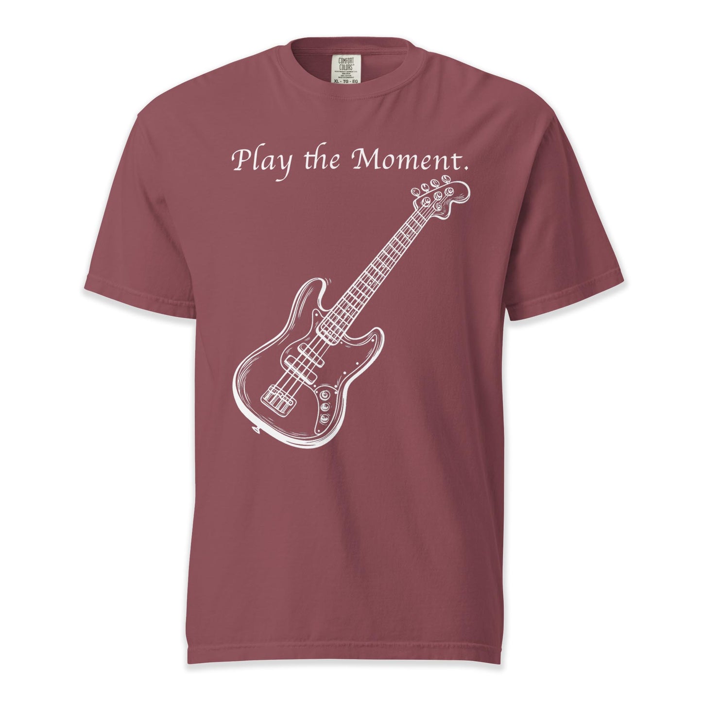 Play the Moment – Bass Guitar | Comfort Colors Premium Music T-Shirt