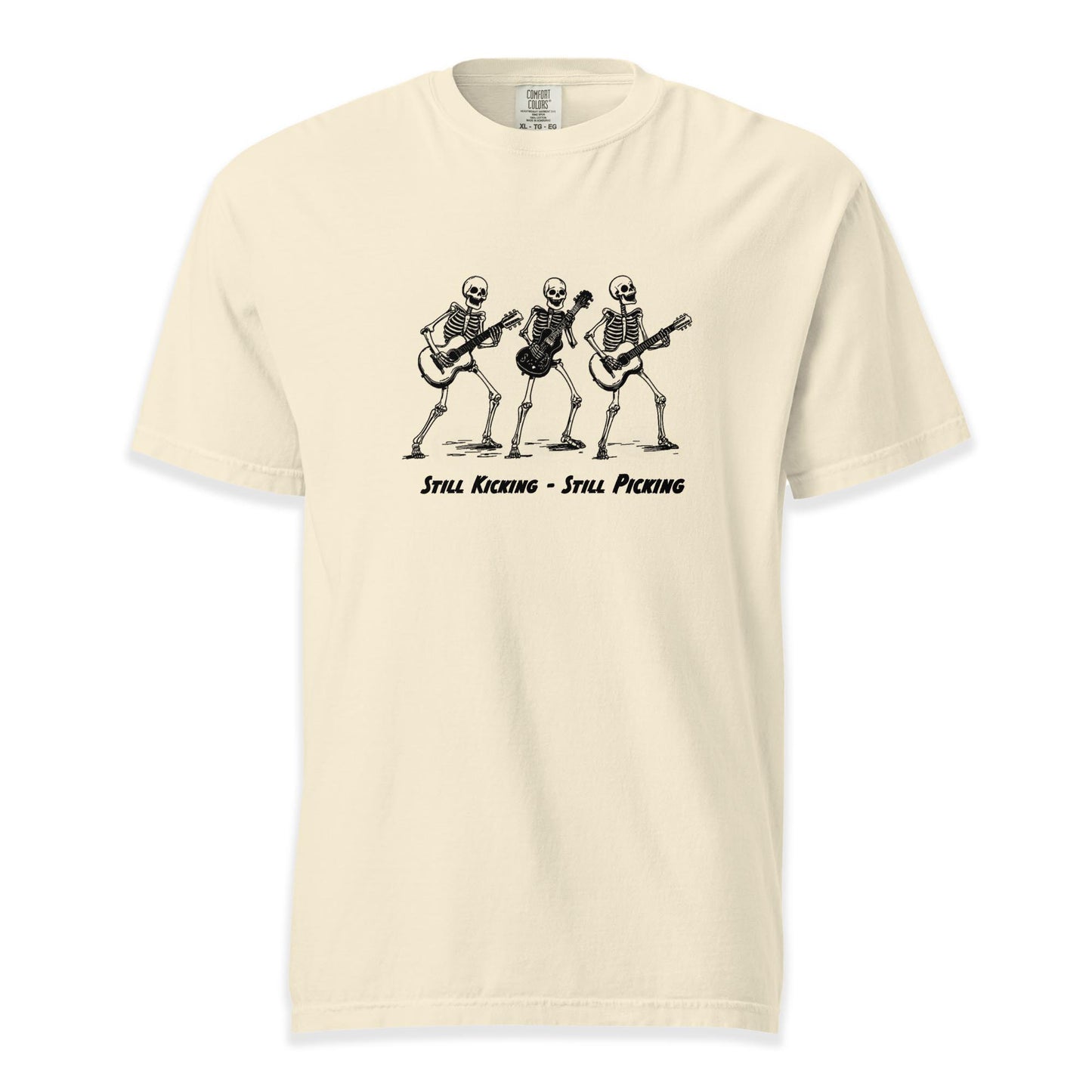 Still Kicking – Still Picking Skeleton Jam | Comfort Colors Premium Music T-Shirt