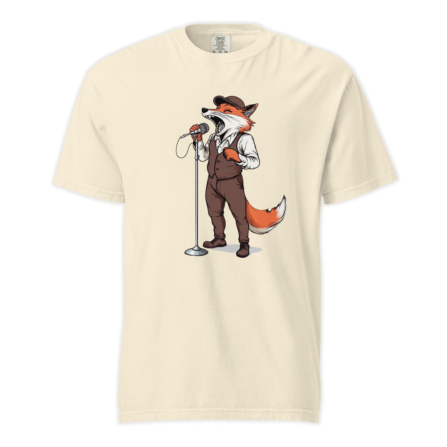 Fox Crooner | Comfort Colors Premium Music T-Shirt