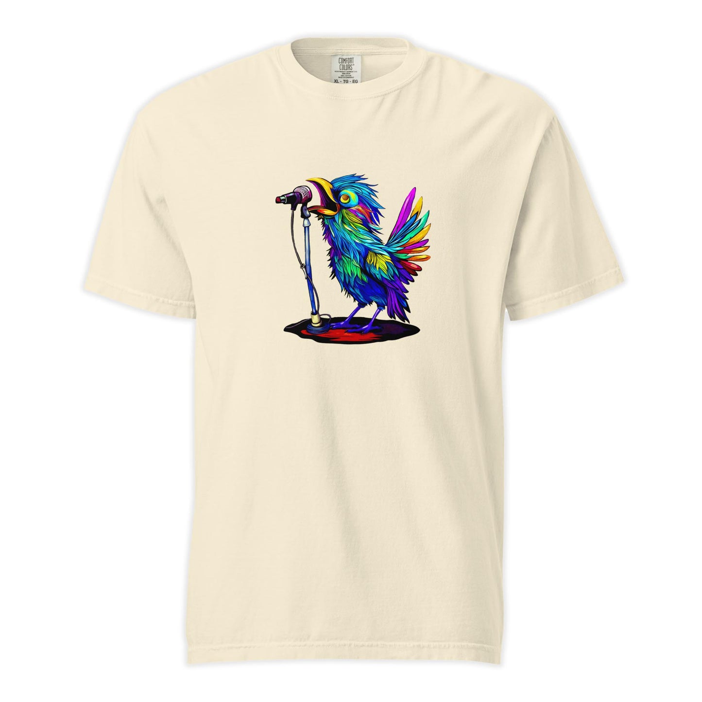 Rainbow Songbird | Comfort Colors Premium Music T-Shirt