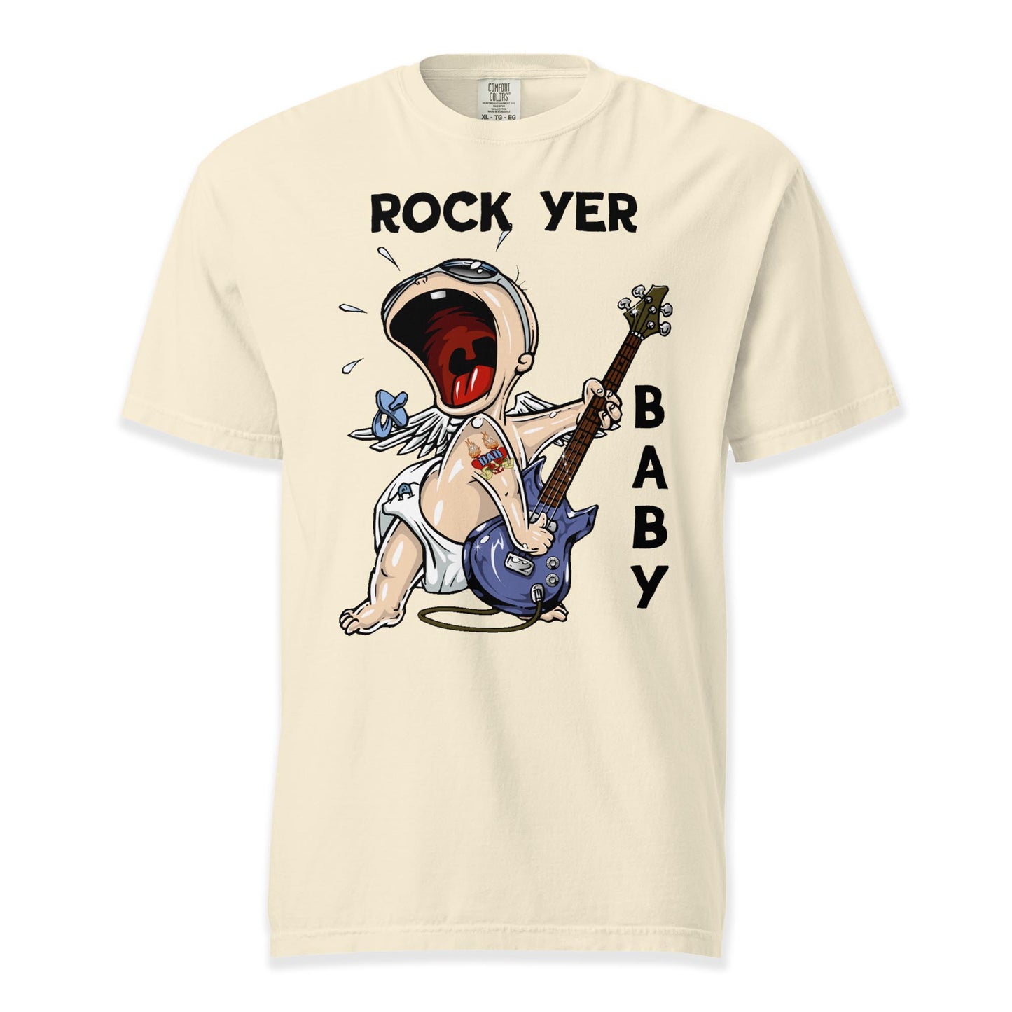 Rock Yer Baby T-Shirt  Comfort Colors Premium Music T-Shirt