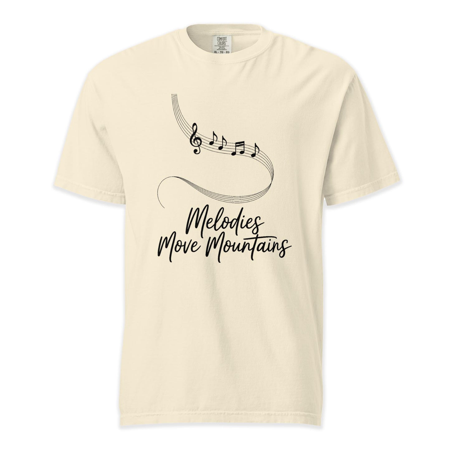 Melodies Move Mountains | Comfort Colors Premium Music T-Shirt