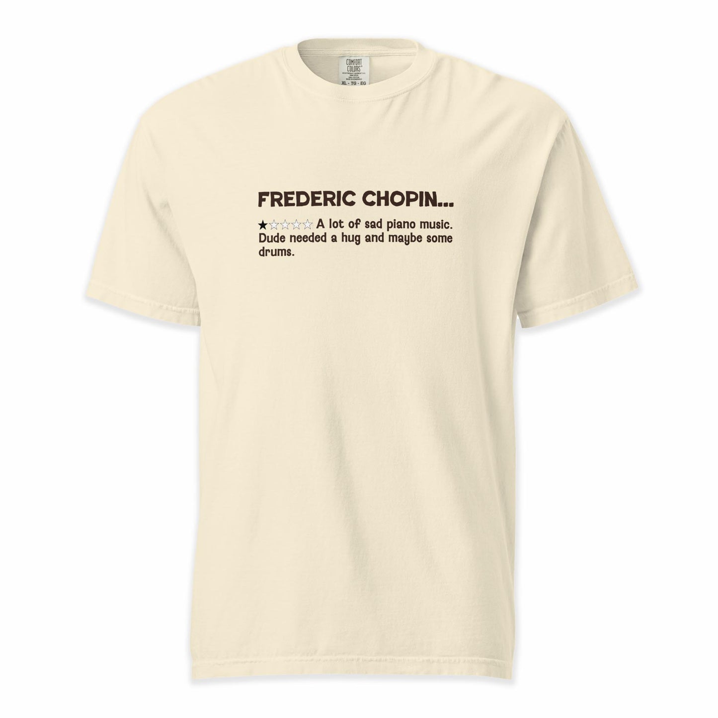 Frederic Chopin – A Playful Classical Review | Comfort Colors Premium Music T-Shirt
