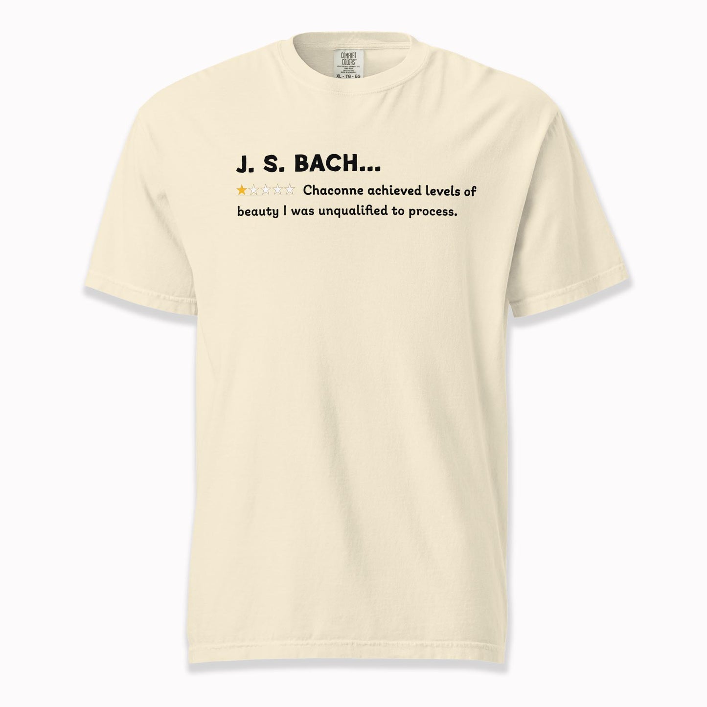 J.S. Bach – A Playful Classical Review | Comfort Colors Premium Music T-Shirt