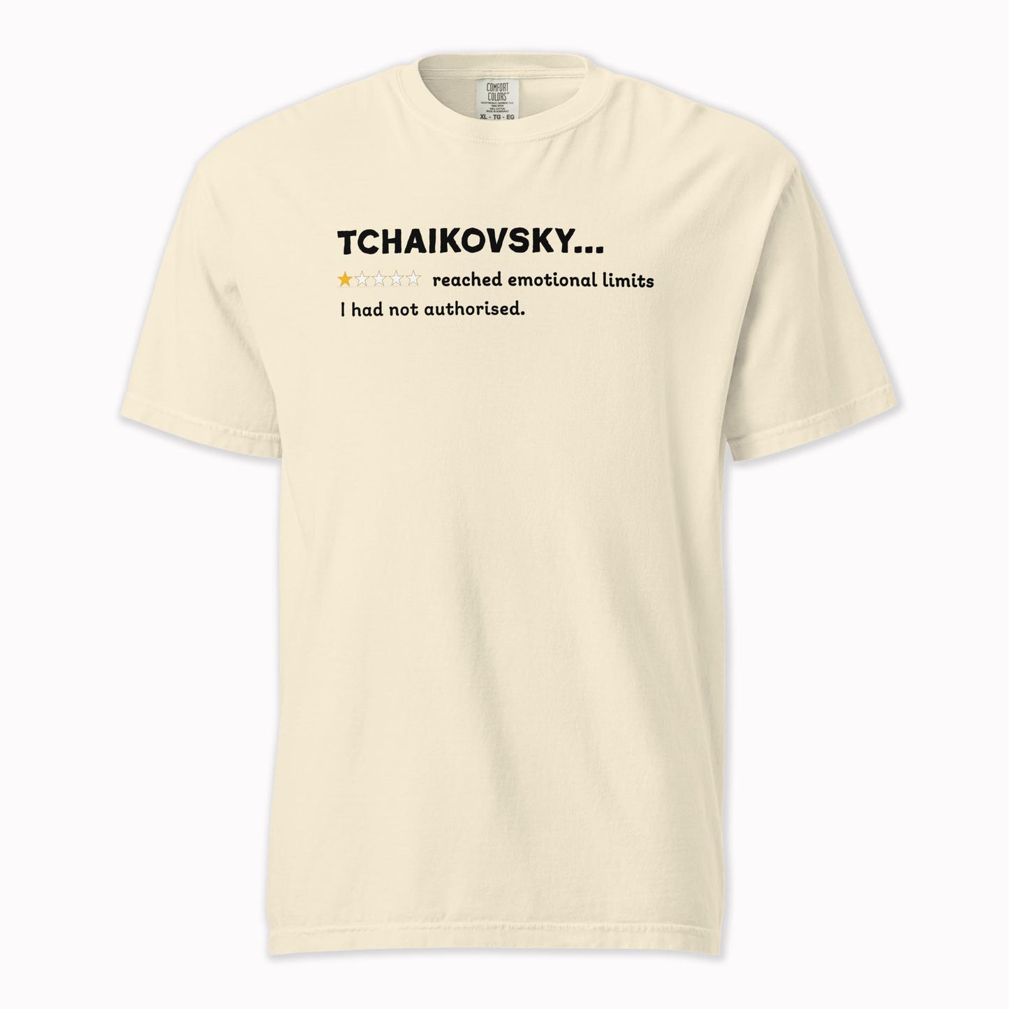 Tchaikovsky – A Playful Classical Review | Comfort Colors Premium Music T-Shirt
