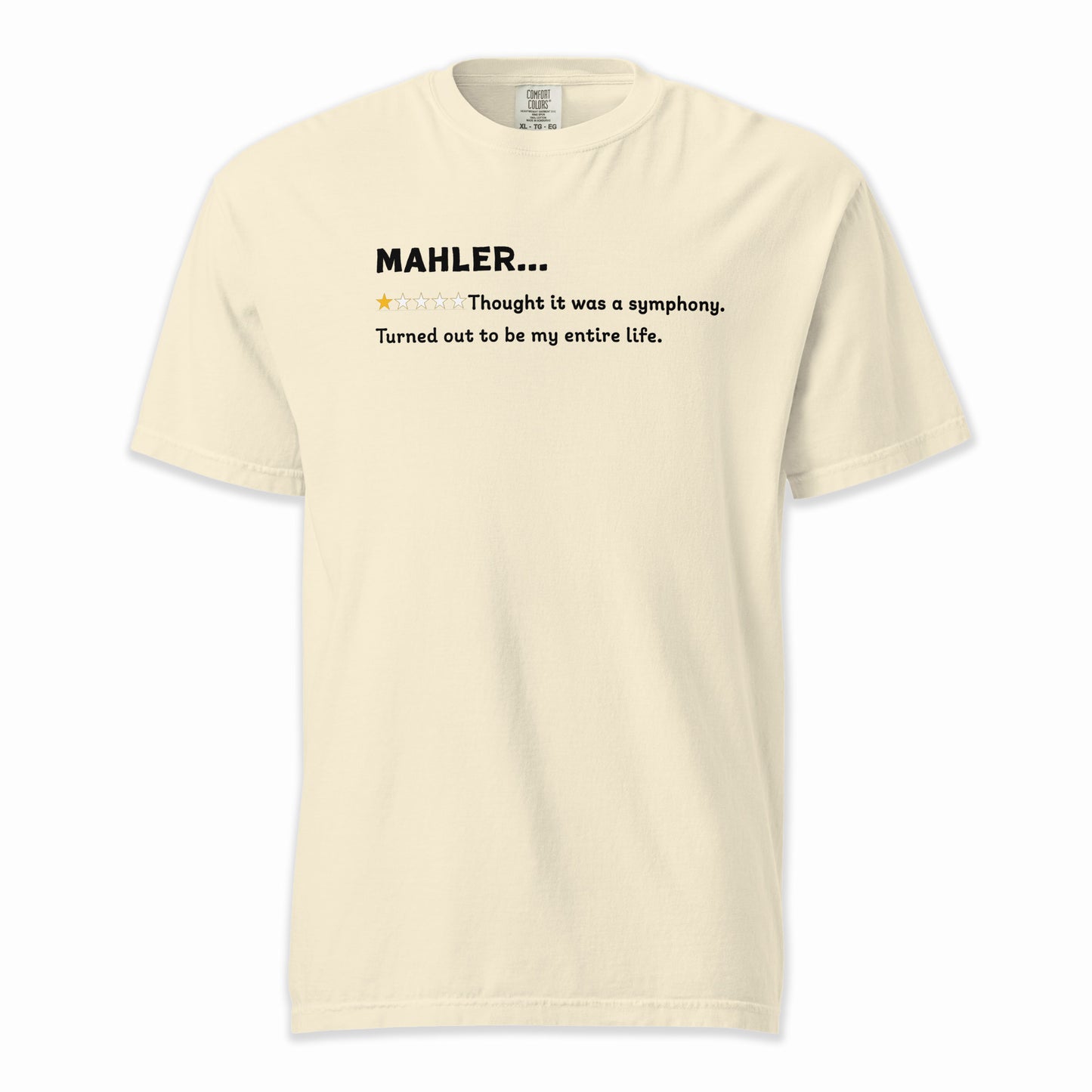 Gustav Mahler – A Playful Classical Review | Comfort Colors Premium Music T-Shirt
